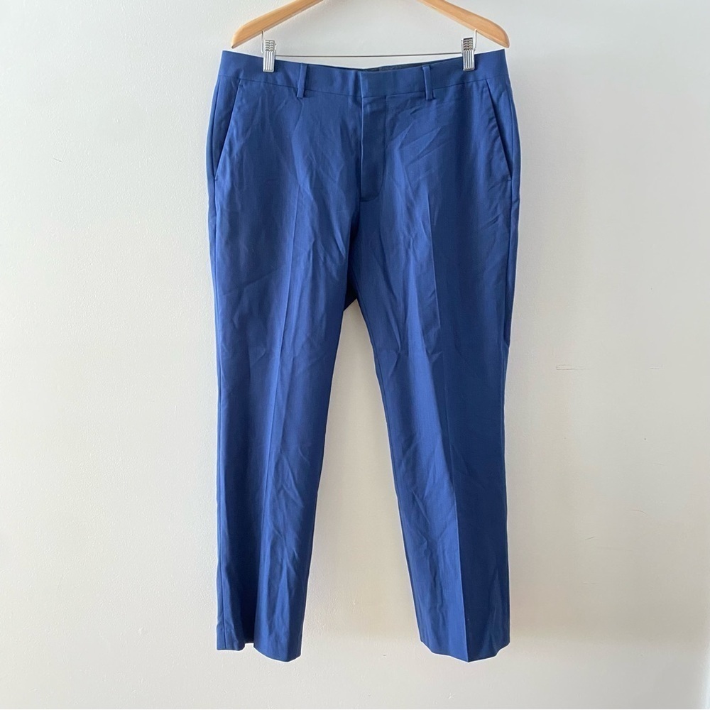 Bonobos Marzotto Italian Wool Slim Fit Dress Pants Flat Front Men’s Size 35 x 30
